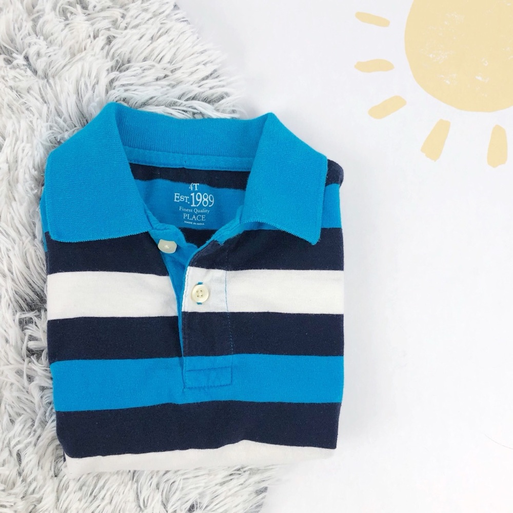 CP Striped Pique Polo (Boys 4T)